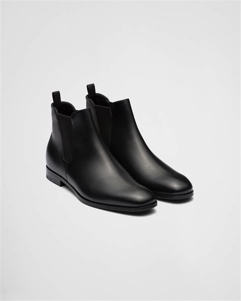 prada black tread boot shoes|all black Prada boots.